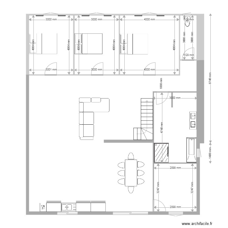 plan maison NORD. Plan de 0 pièce et 0 m2