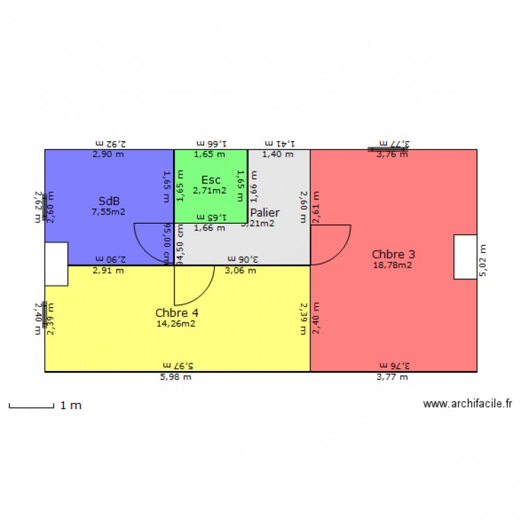 2eme etage maison principale. Plan de 0 pièce et 0 m2