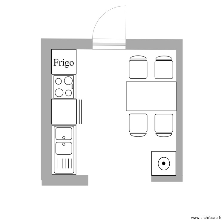 cuisine appartement. Plan de 0 pièce et 0 m2