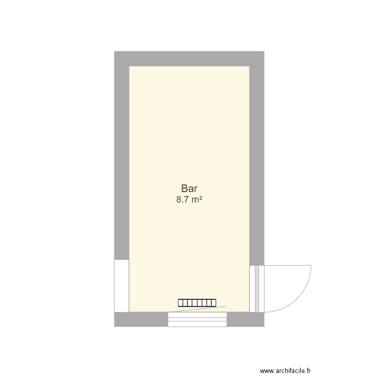 Bar. Plan de 0 pièce et 0 m2