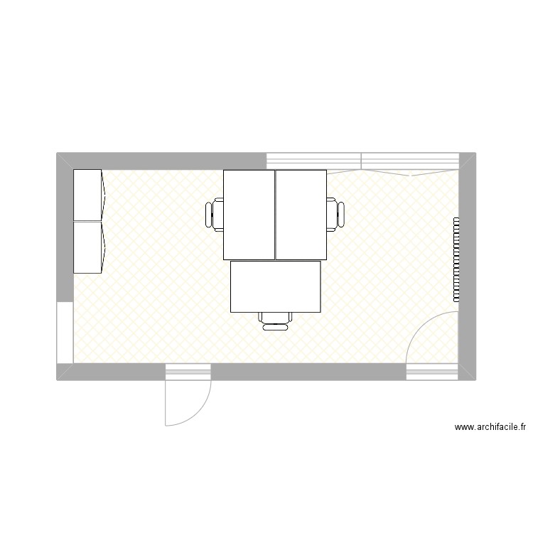 Bureau admin. Plan de 0 pièce et 0 m2