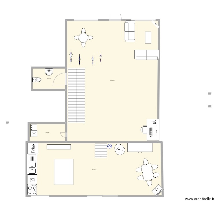 ma maison. Plan de 4 pièces et 515 m2