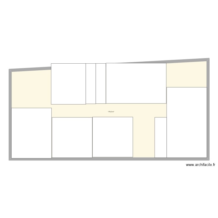 maison. Plan de 1 pièce et 177 m2