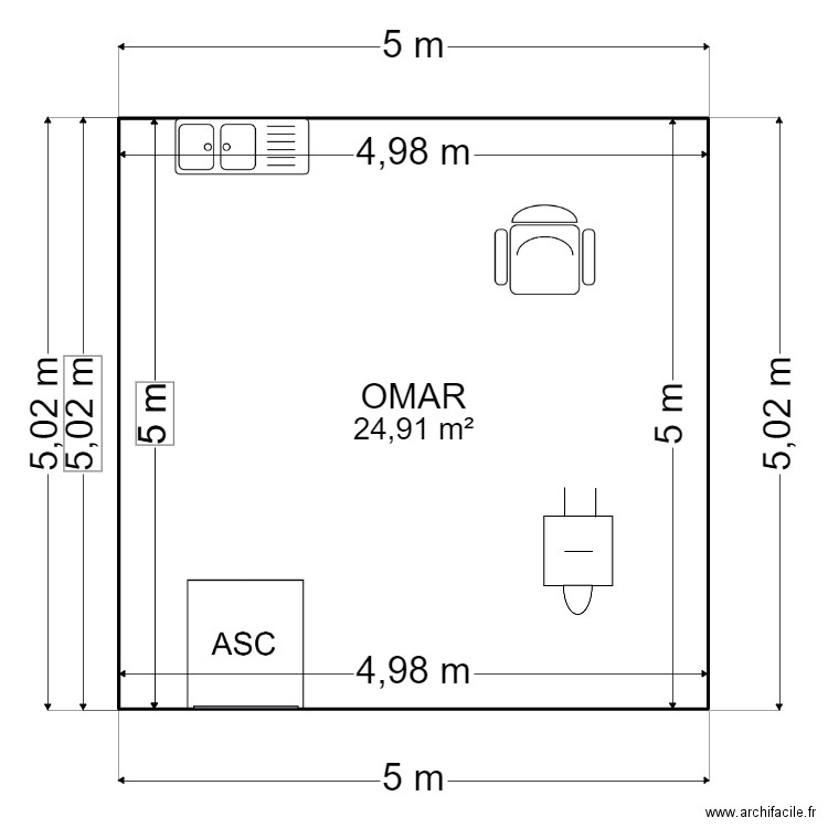 OMAR 2 TEST. Plan de 0 pièce et 0 m2