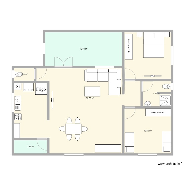 David 2. Plan de 0 pièce et 0 m2