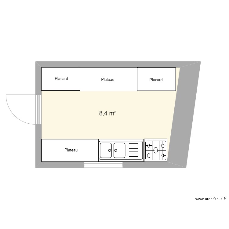 Cuisine Jardin 1. Plan de 0 pièce et 0 m2