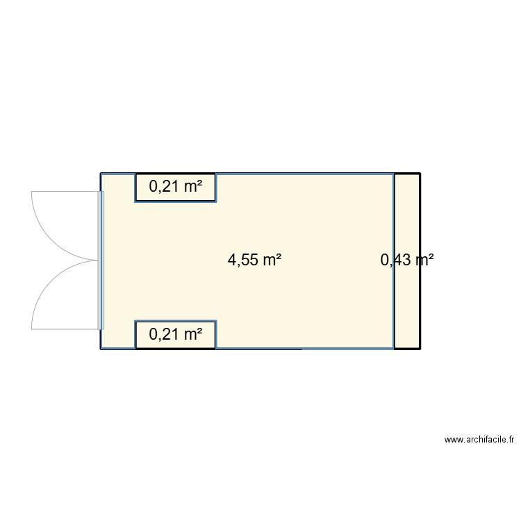 projet master. Plan de 4 pièces et 5 m2