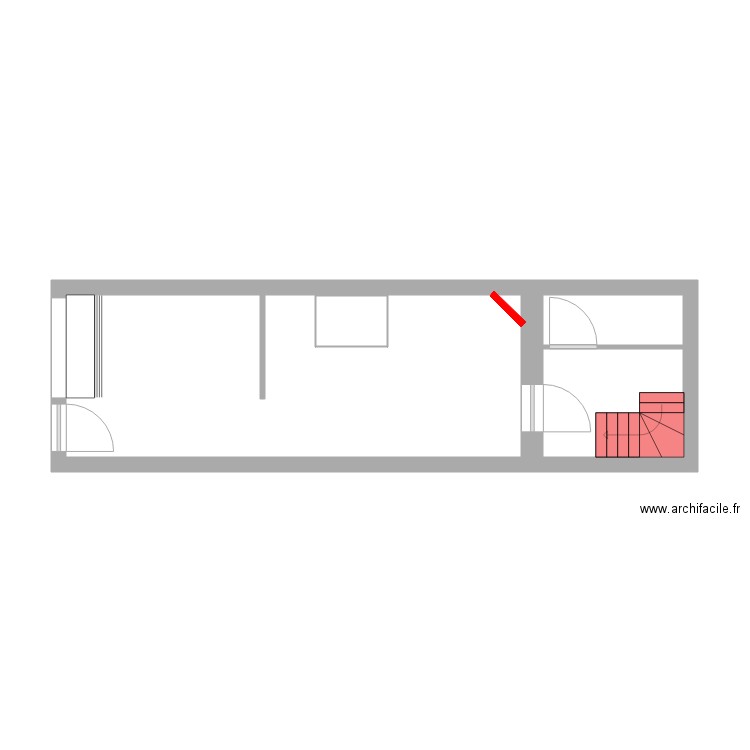 UFC Rez de chaussée - Eléments à démolir. Plan de 0 pièce et 0 m2