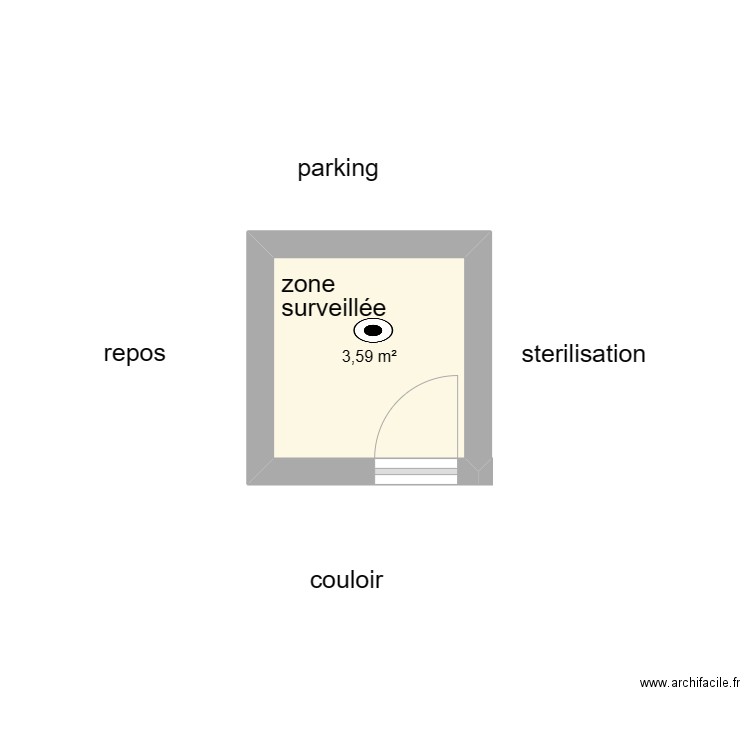 salle pano folliard. Plan de 0 pièce et 0 m2