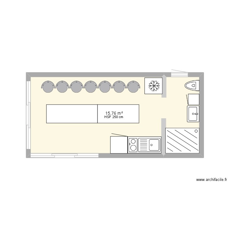 POOLHOUSE. Plan de 0 pièce et 0 m2