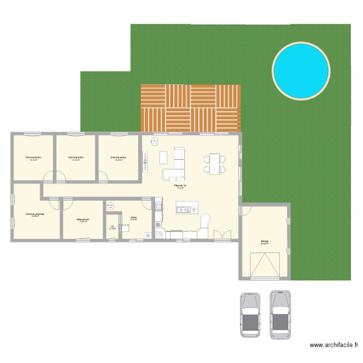 maison 1. Plan de 0 pièce et 0 m2