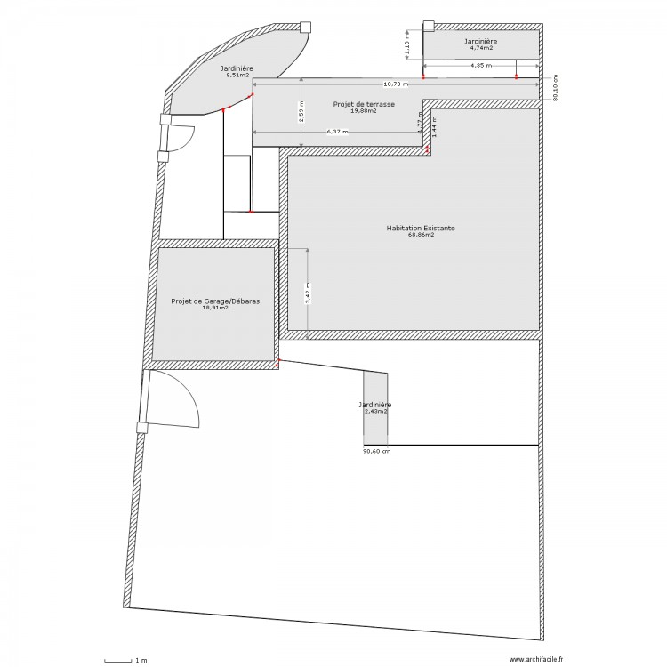 plan de masse garage. Plan de 0 pièce et 0 m2