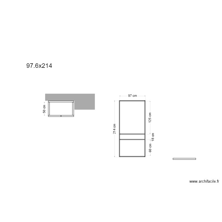 armoire. Plan de 0 pièce et 0 m2