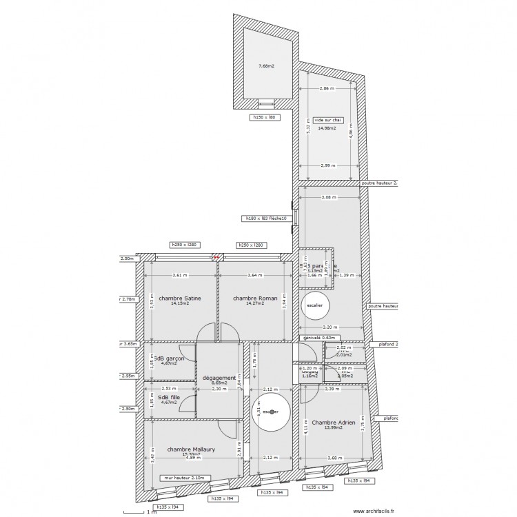 CASTELNAU ETAGE NEUF 2. Plan de 0 pièce et 0 m2