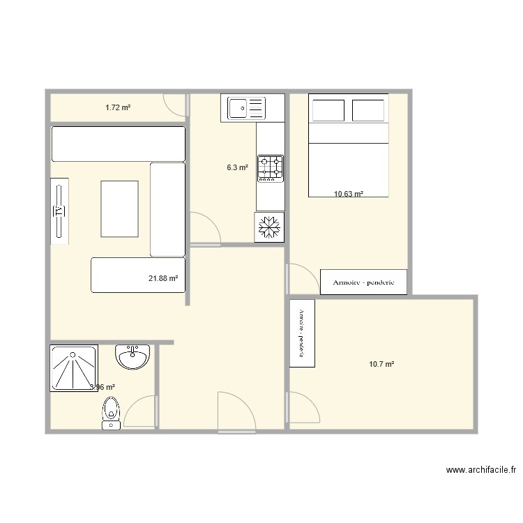 maison. Plan de 0 pièce et 0 m2