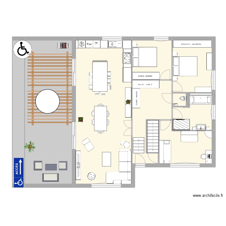 Terrasse Pfaffenheim . Plan de 11 pièces et 171 m2