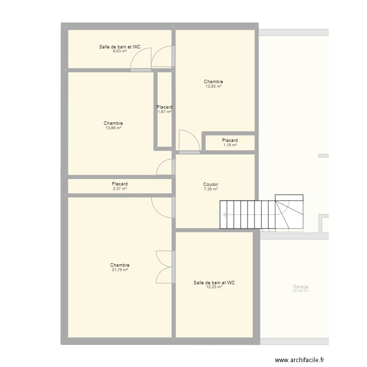 Maison-735 Catherine des Granches. Plan de 21 pièces et 319 m2