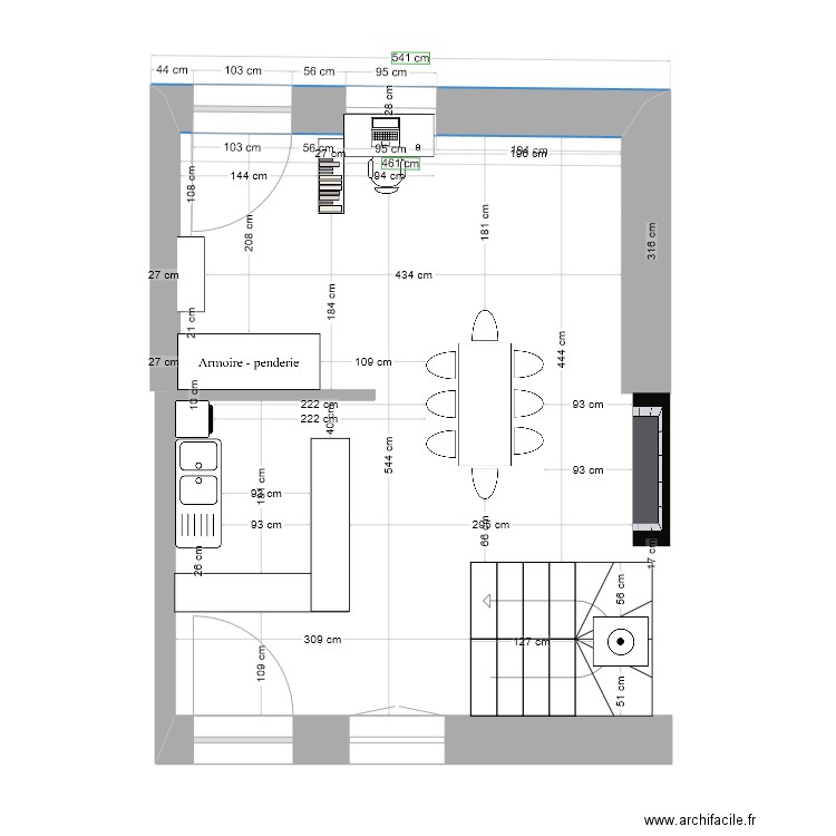 Plan maison jardin. Plan de 0 pièce et 0 m2