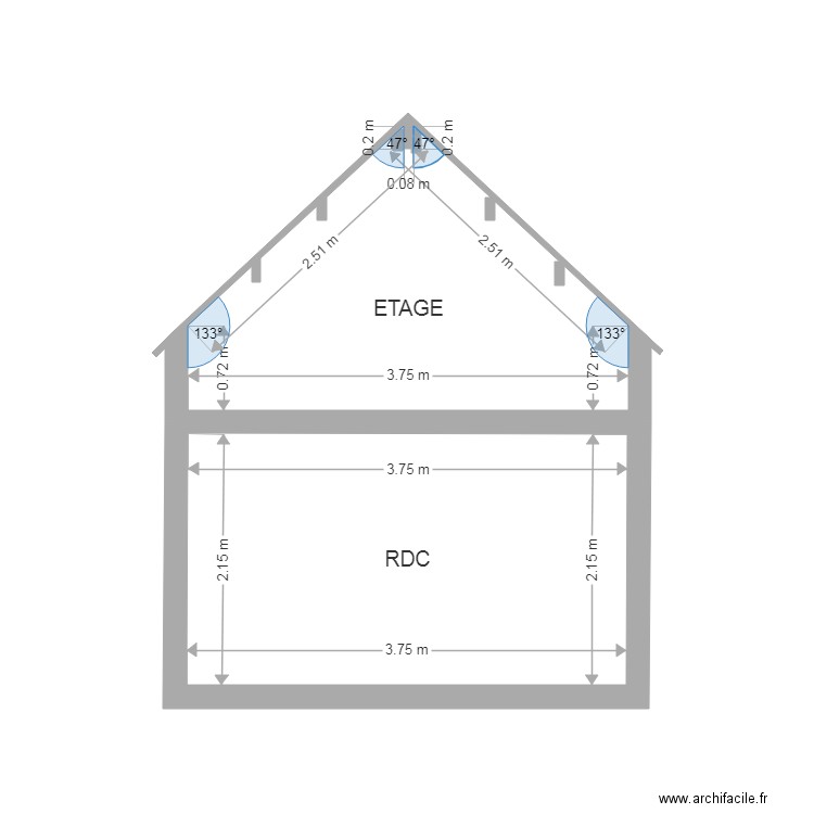 OIZELLE PLAN DE COUPE . Plan de 0 pièce et 0 m2