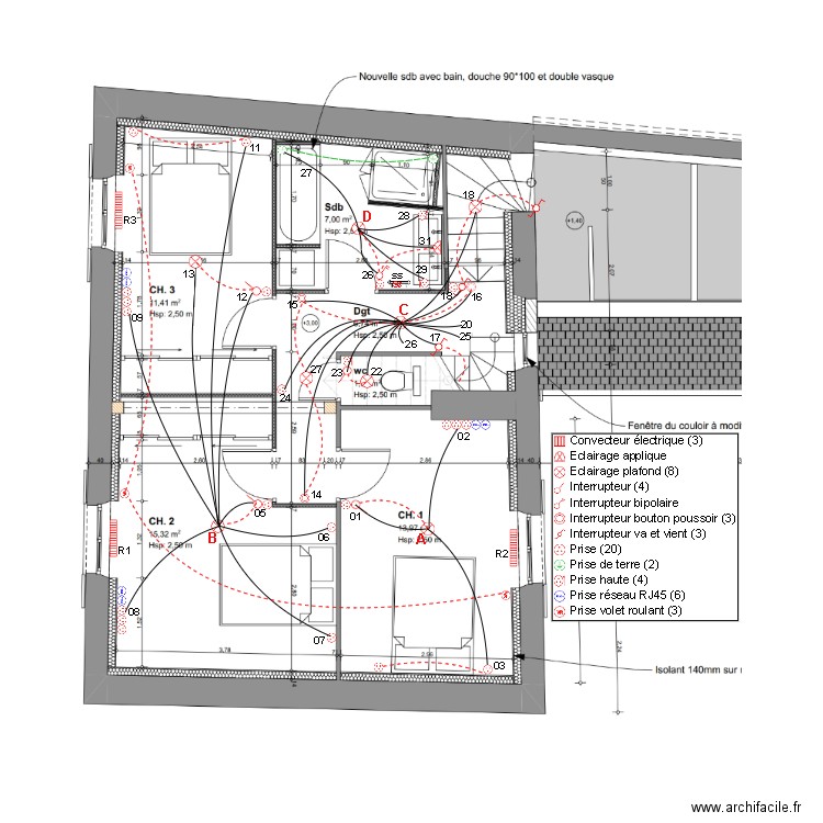 GSDT R+1. Plan de 0 pièce et 0 m2