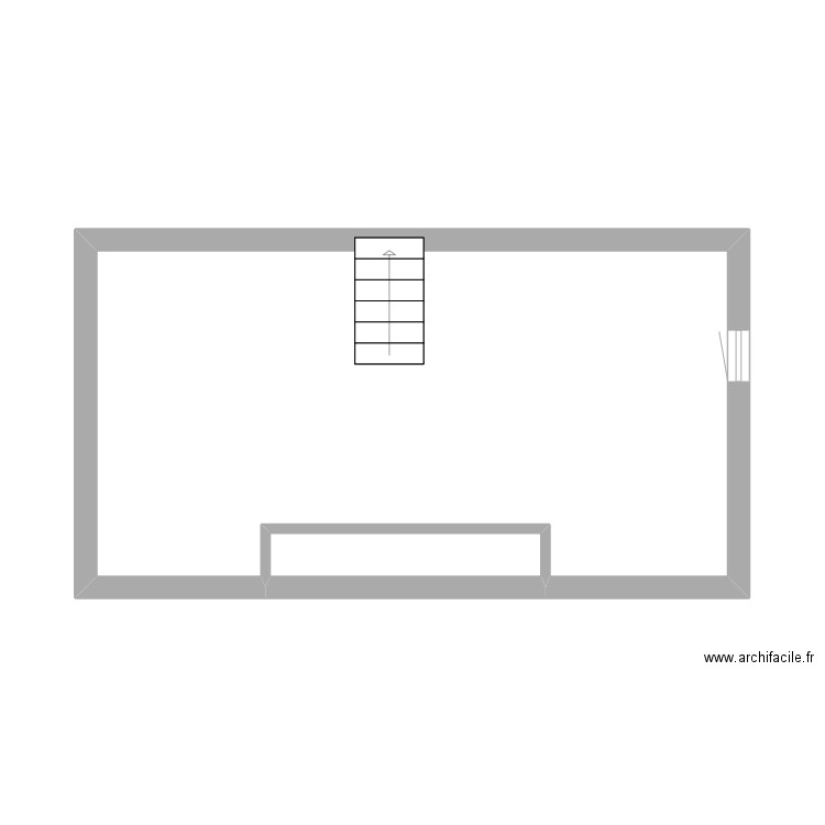 ETAGE BONNE. Plan de 2 pièces et 27 m2