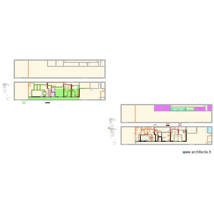 Nantes v8decors. Plan de 61 pièces et 1326 m2