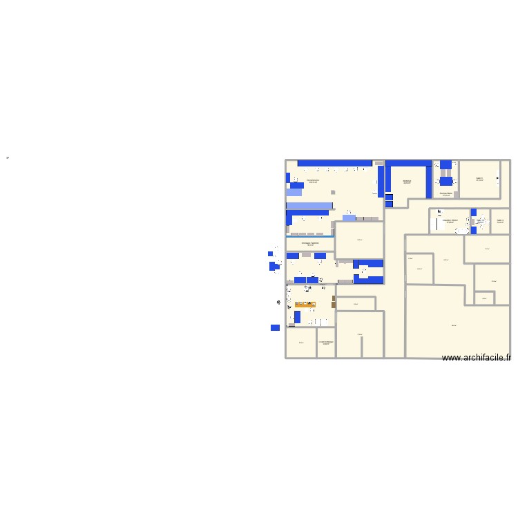 (Fairstore option 5 avec salle 12 au 29.01). Plan de 21 pièces et 749 m2