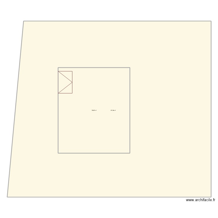 house. Plan de 2 pièces et 820 m2