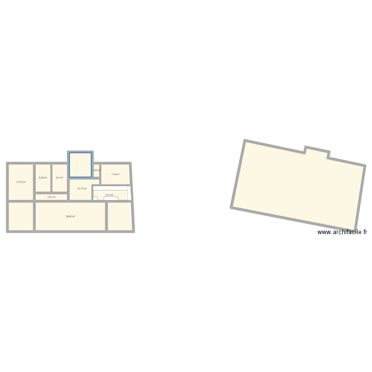 thab458. Plan de 13 pièces et 306 m2