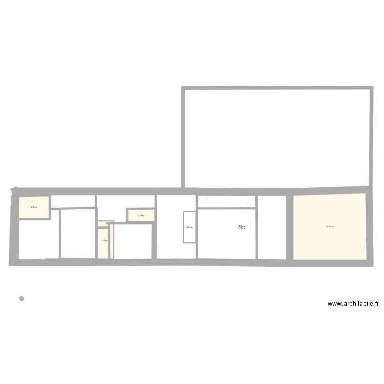 etage 1. Plan de 11 pièces et 162 m2