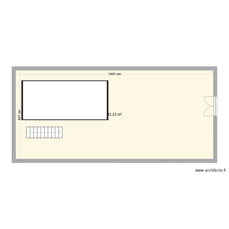 CIA_consultation_Sous-sol. Plan de 1 pièce et 93 m2