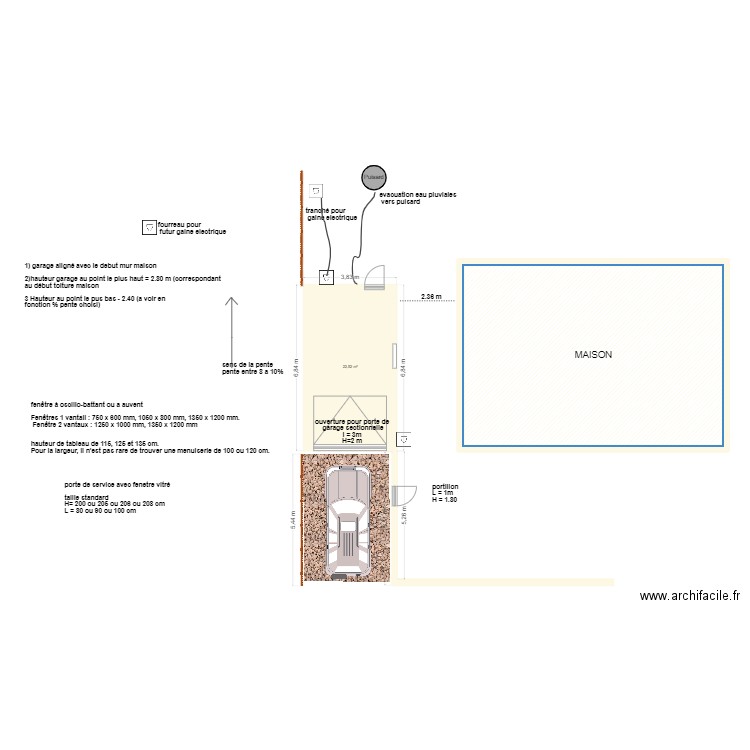 plan macon. Plan de 2 pièces et 102 m2