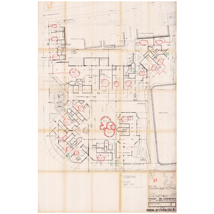 Detail jardiniere poissy étendard. Plan de 4 pièces et 99 m2