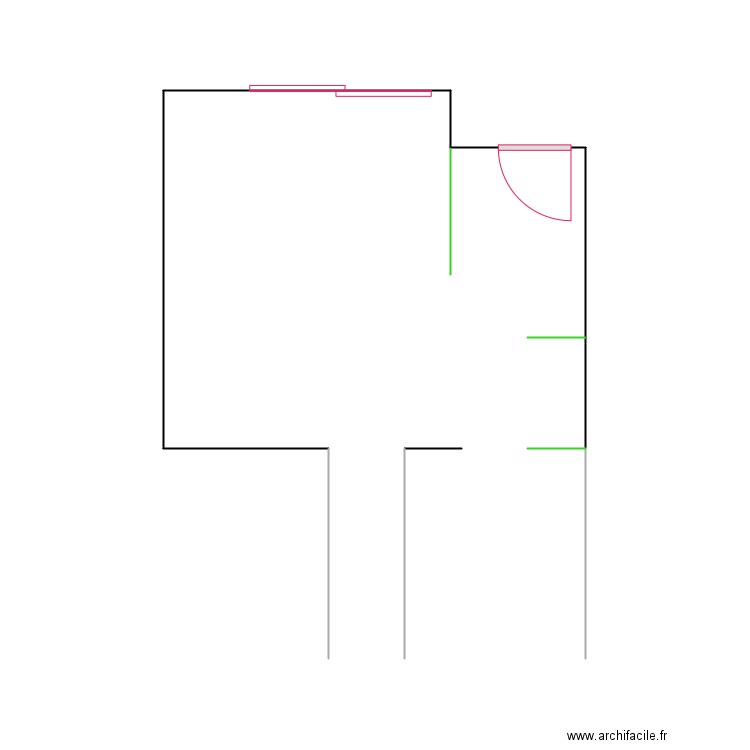 salon f3 nue. Plan de 0 pièce et 0 m2