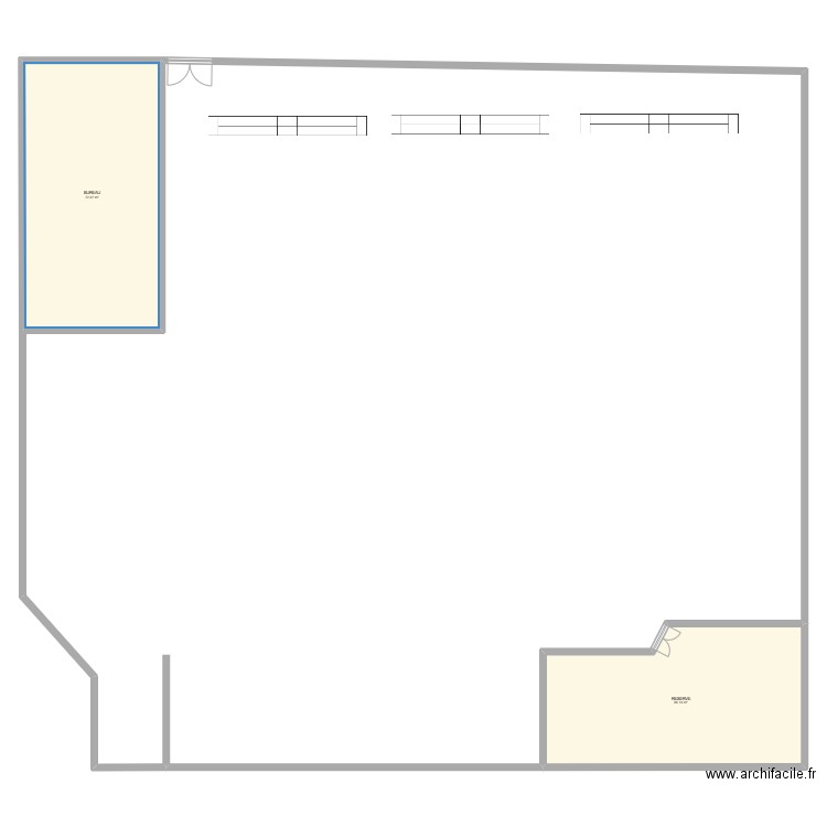 lozanne. Plan de 2 pièces et 139 m2