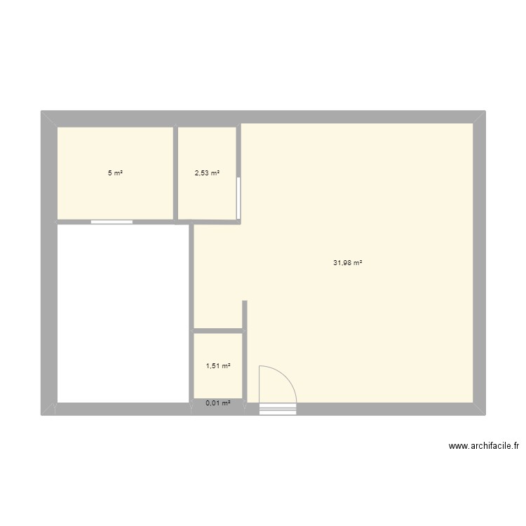 maison 2. Plan de 5 pièces et 41 m2