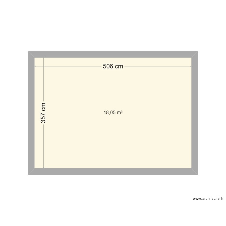 antonin. Plan de 1 pièce et 18 m2