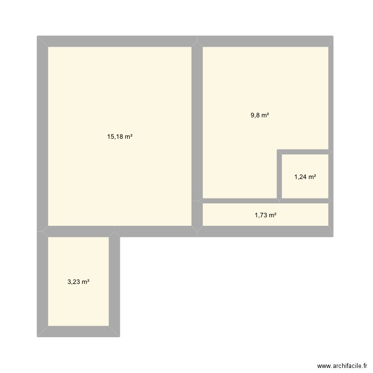 .Chartreux test. Plan de 5 pièces et 31 m2