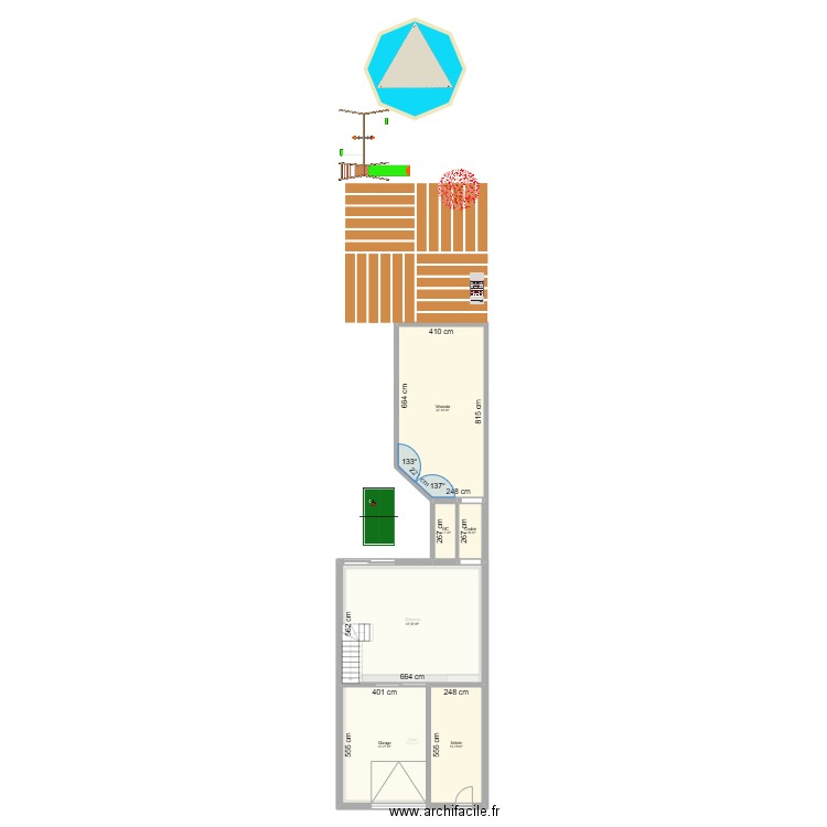 VOLTAIRE 1 COTE 1/1. Plan de 17 pièces et 334 m2