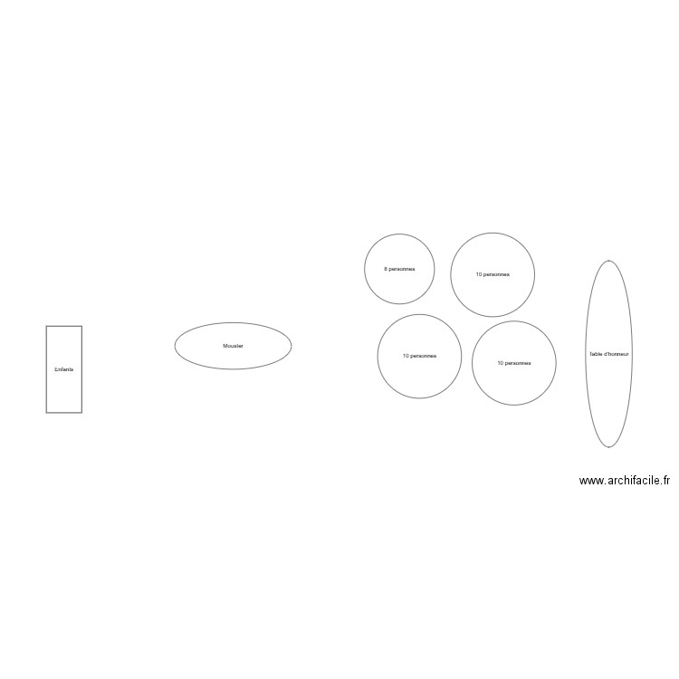 plan salle de mariage. Plan de 0 pièce et 0 m2