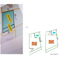 plan de masse entree chemin privé