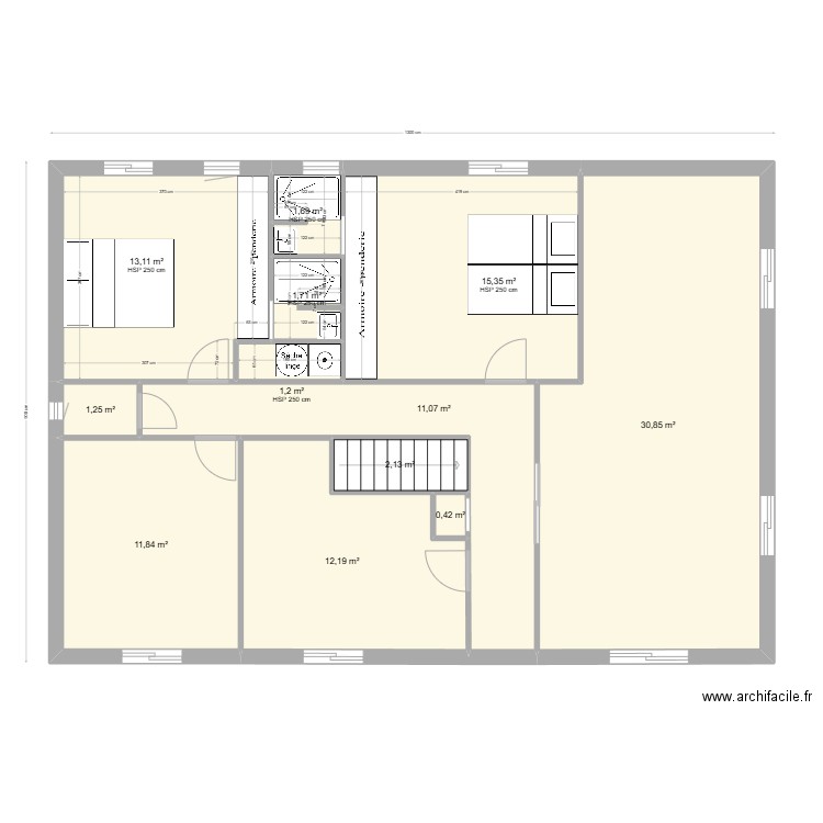 perols lory 2 111. Plan de 12 pièces et 103 m2