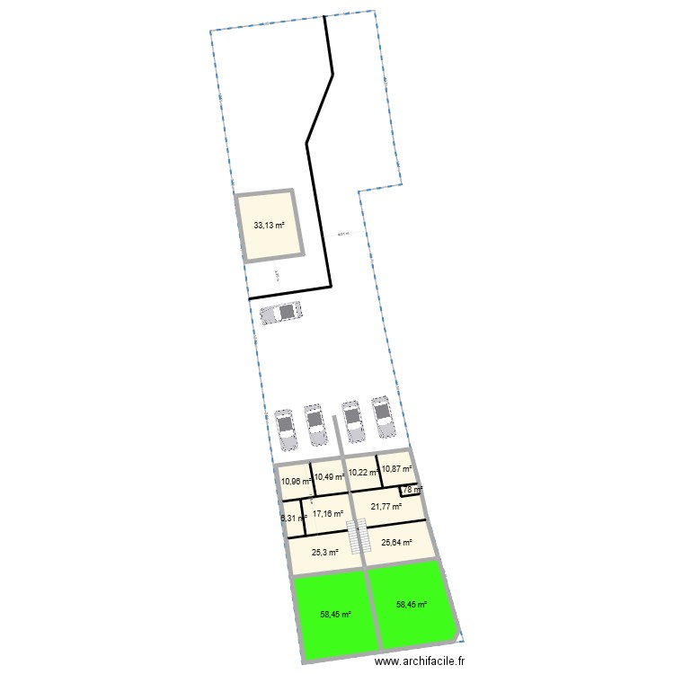 projet challans mezza. Plan de 13 pièces et 291 m2