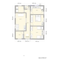 Plan maison 2 chambres 