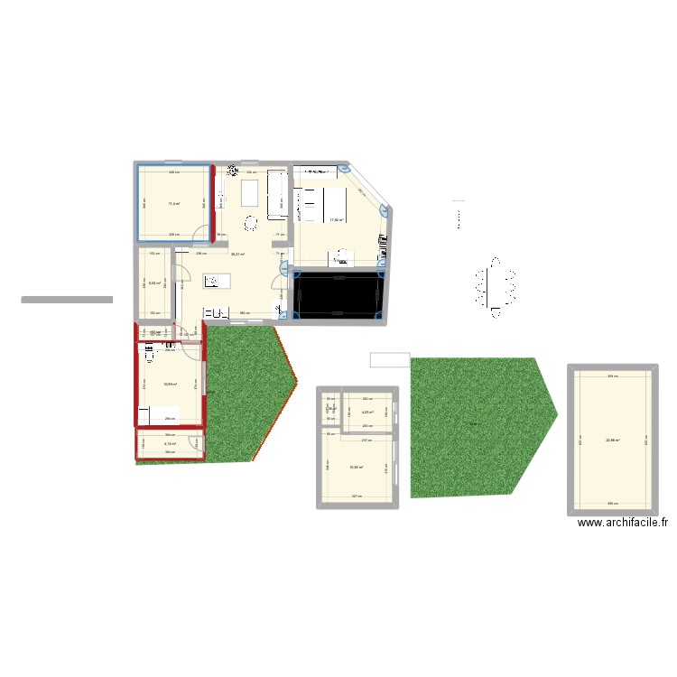 DUPATYFAMILY V2. Plan de 12 pièces et 129 m2