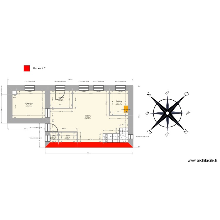 ML24018547 . Plan de 16 pièces et 122 m2