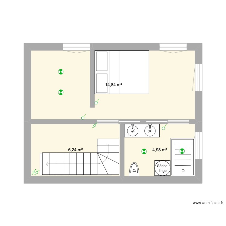 felicetu 2. Plan de 7 pièces et 79 m2