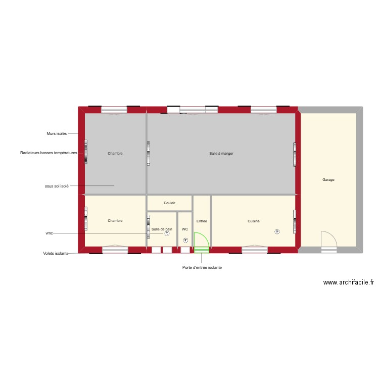 MARMU. Plan de 9 pièces et 91 m2