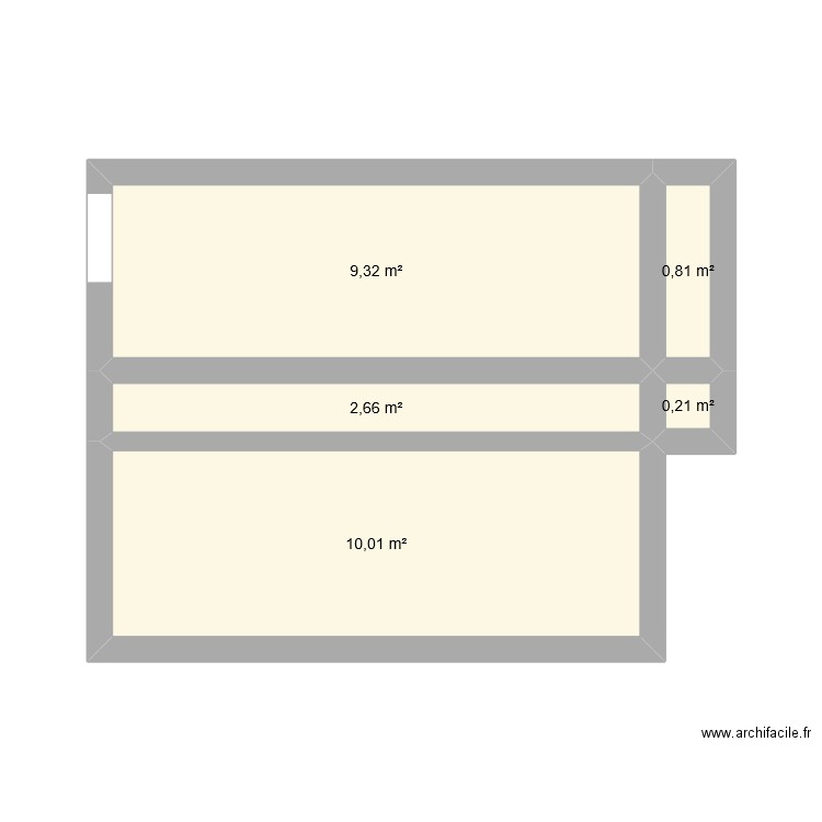 xxx. Plan de 5 pièces et 23 m2