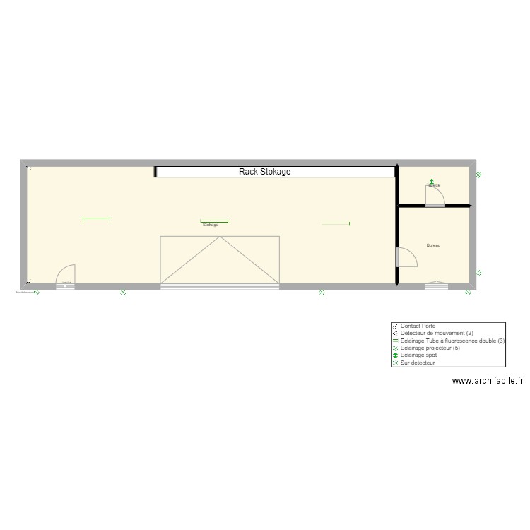 Atelier Grange. Plan de 3 pièces et 92 m2